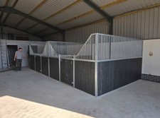 Internal Silver Range 12ft Stable Front, Galvanised Steel