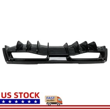 Rear Bumper Diffuser For 2020-2025 Corvette C8 Z51 Shark Fin Style Gloss Black