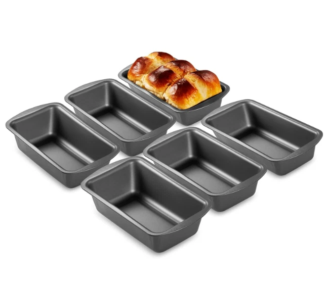 Non-Stick Bread Pans Gray 6pcs NEW
Opens in a new window or tab
