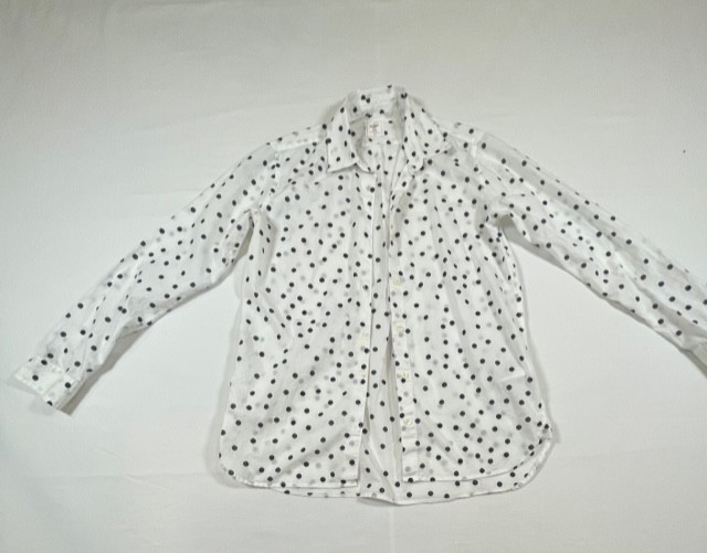 Gap Woman's Button Down Shirt with Polka Dots