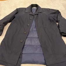 Nanamica Men's Navy Coat with Removable Padded Jumper, Small,