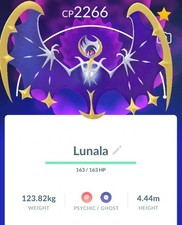 Lunala (shadow claw/future sight) | Pokémon PTC GO | Mini PTC