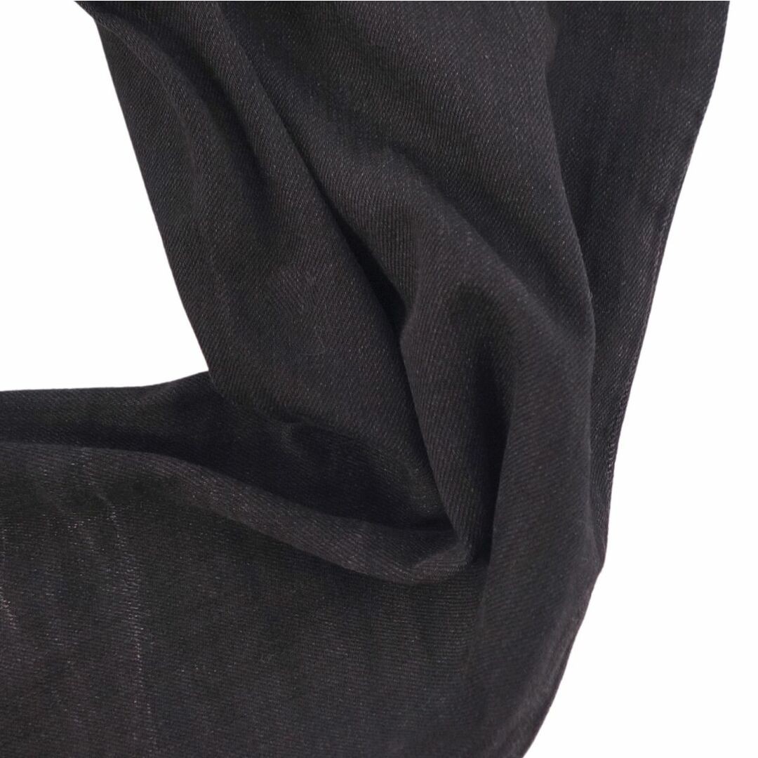 Saint Laurent Paris Pantalone Denim Nero Fondo Elasticizzato Uomo 30 Usato0