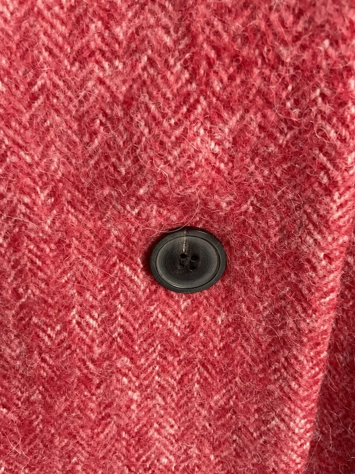 Isabel Marant Wool Jacket Size 38" UK 10/12 Burgundy Red Tweed Alpaca Designer - Image 4 of 4