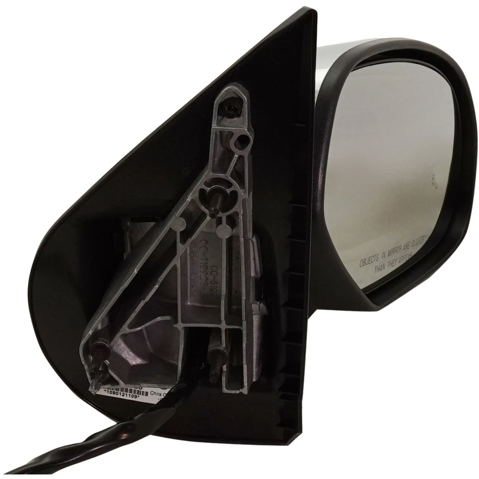 Mirror For 2007-2014 Chevrolet Tahoe Suburban Power-Fold BSD Memory Chrome RH - Image 4 of 4