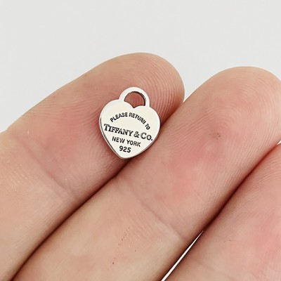 Mini Heart Tag Pendant or Charm | eBay