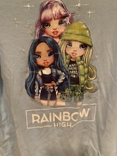 Girls Rainbow High Long Sleeve Shirt 6/6x
