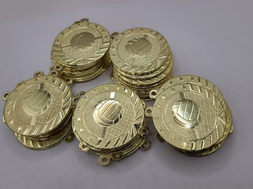 Pack of 50 Solid Metal Volleyball Medals BLANKS