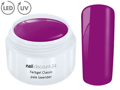 Color UV LED Gel FARBGEL pale lavender French Modellage Nail Art Design Nagel