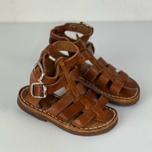 Handmade Brown Leather Gladiator Sandals, 2 - Picture 1 of 6