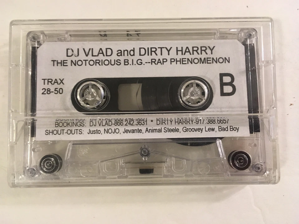 RARE CASSETTE Notorious BIG DJ VLAD Dirty Harry Rap Phenomenon 2PAC Heavy D Rap - Image 4 of 4