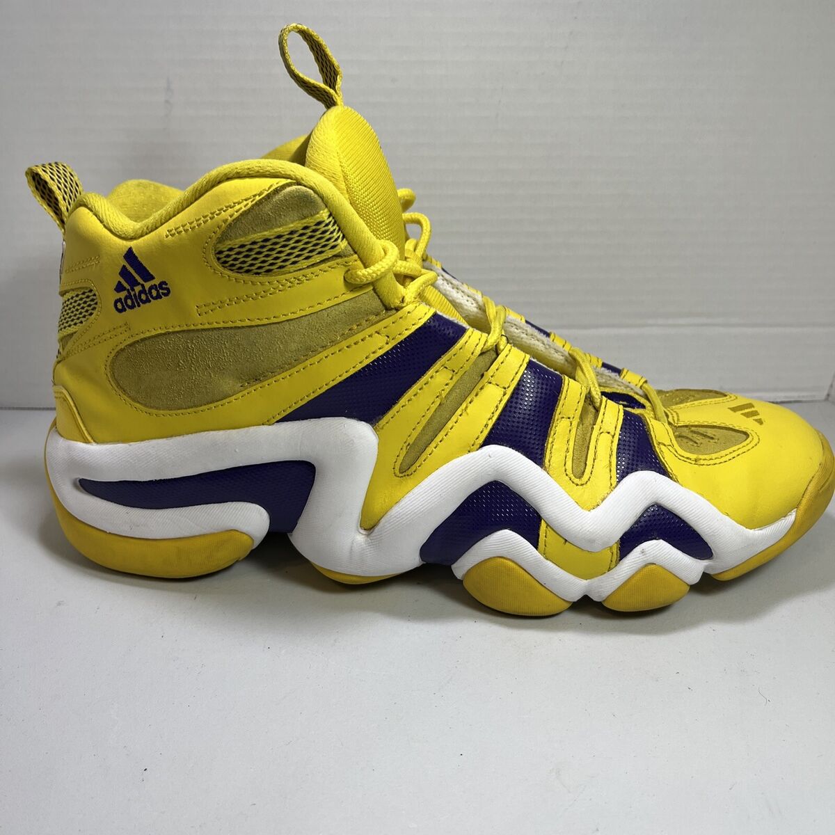 Kobe adidas Crazy 8 Sun Size 13 G24829 Yellow White Purple Kobe adidas Crazy 8 Sun Size 13 G24829 Yellow White Purple