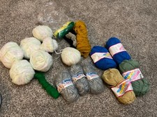 Lot Of 14 Vintage Yarn Skeins+ Patons Siberia-winter blend, Mary Maxim+ Misc