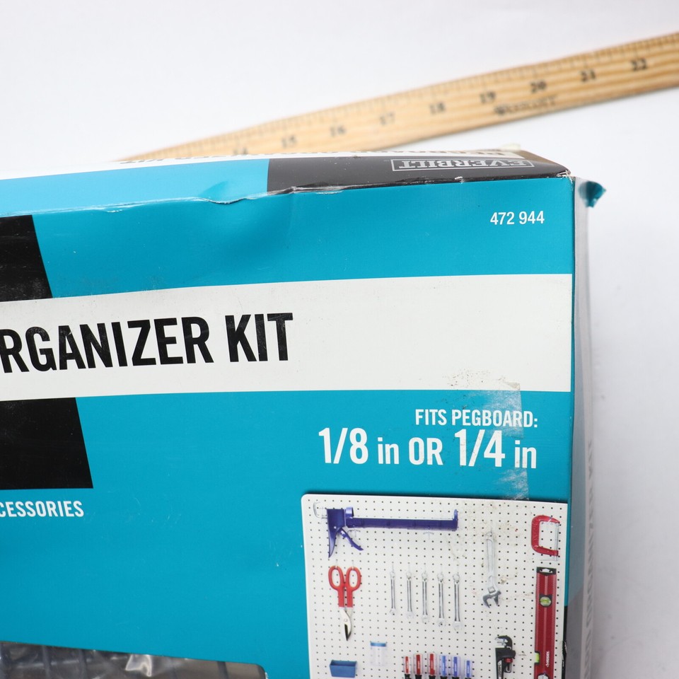 Everbilt Pegboard Organizer Kit Zinc Plated Steel 1/8" 43pc/Set eBay