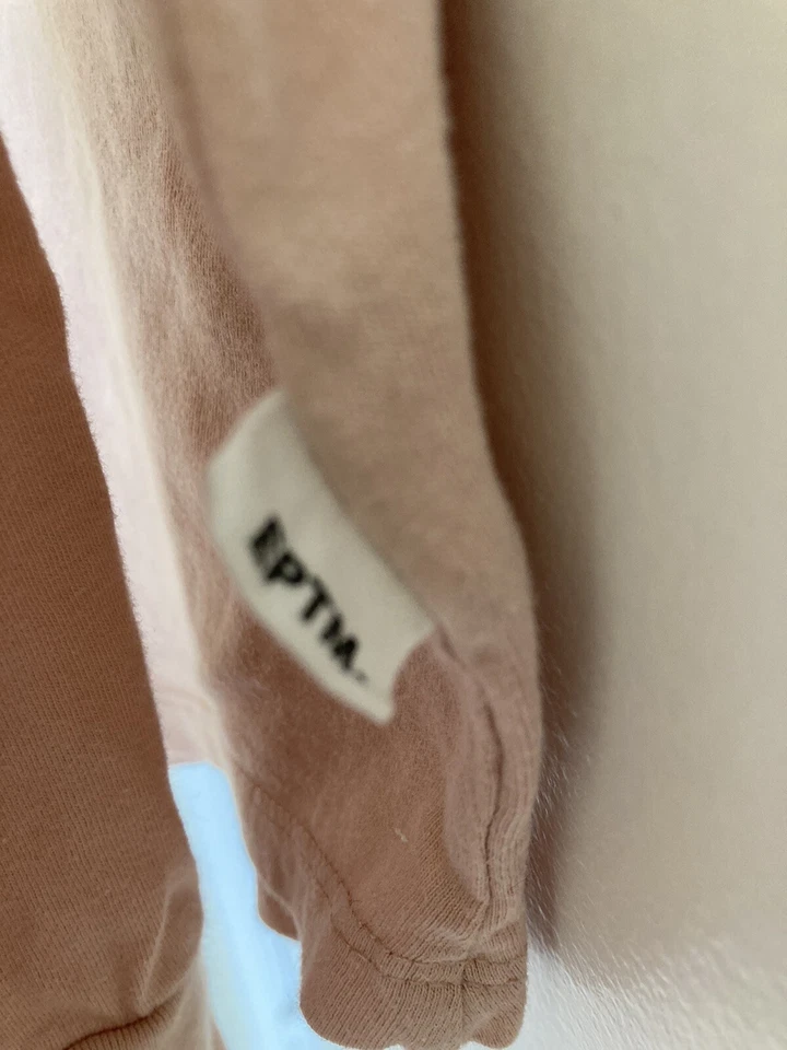 EPTM Skull/Rose Print Longsleeve Salmon L Faded/bleach stain left underarm C Pic - Image 3 of 4