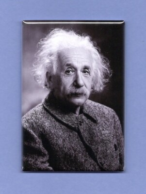 ALBERT EINSTEIN *2X3 FRIDGE MAGNET* SCIENTIST SCIENCE MATH QUANTUM THEORY IQ