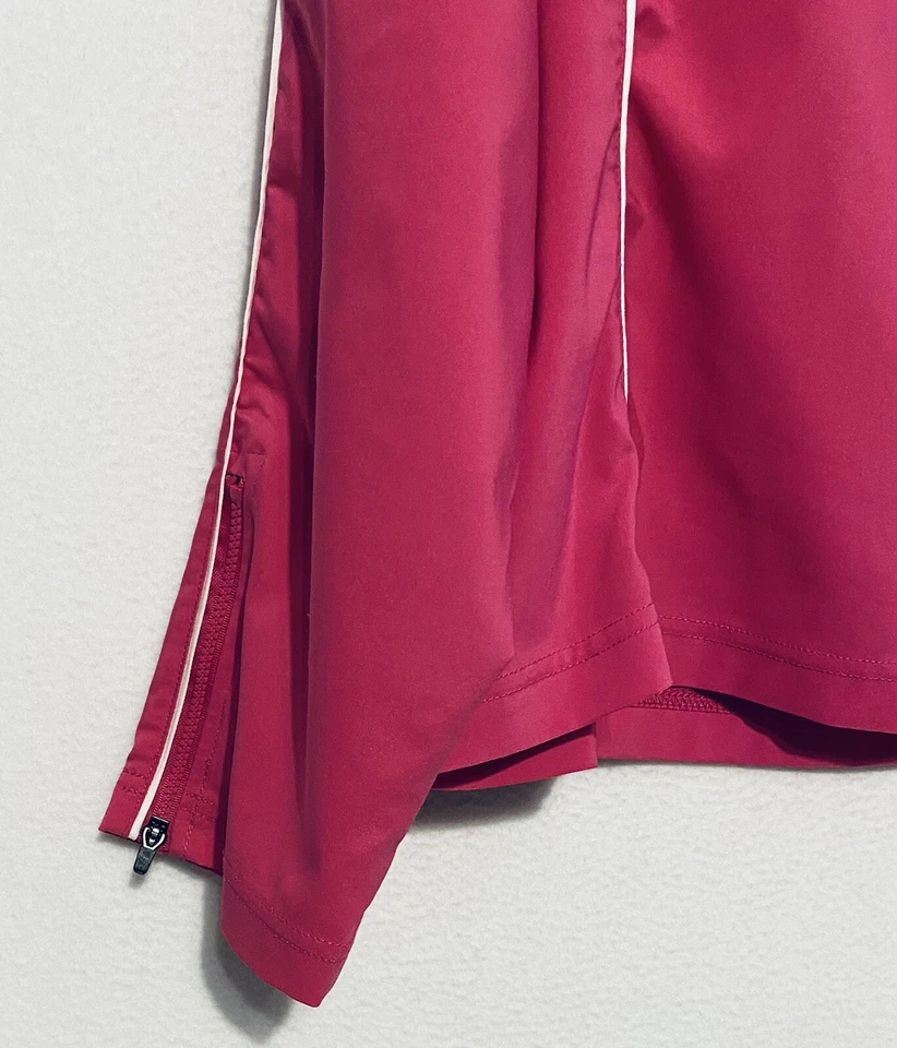 Chaqueta cortavientos vintage Champion Elite para mujer cremallera completa rosa bolsillos XL Foto 3 de 4