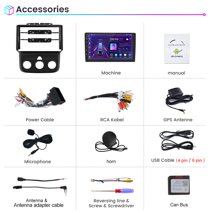 FOR 20132018 DODGE RAM 1500 2500 3500 Android 12.0 Car Stereo Radio