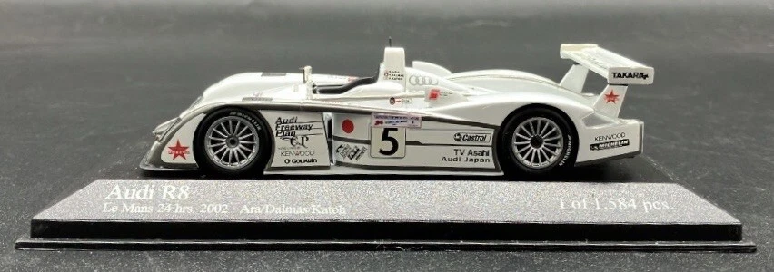 Minichamps 1/43 Audi R8 24hs Le Mans 2002 Audi Sports Ara / Dalmas 400021205 Foto 2 de 4