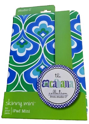 Studio C Cabana Collection Skinny Mini Hard Shell Case For Apple iPad Slim Folio