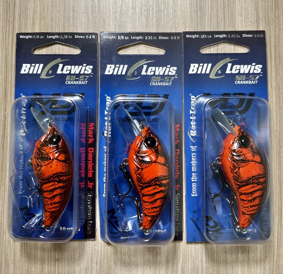 Bill Lewis SB-57 (Lote De 3) Novas Iscas Armédias, Pesca de Robalo, Frete Grátis! Novo com etiquetas! - Imagem 4 de 4