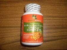 Pure Himalayan Sea Buckthorn Oil Blend, Omega-7 Complete 120 Softgels Exp 10/27