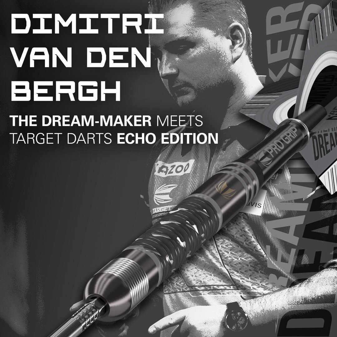 23 GRAM TARGET DIMITRI VAN DEN BERGH ECHO 90% TUNGSTEN DARTS WITH