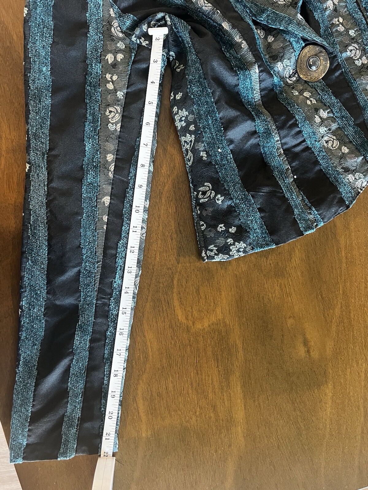 Bisou Bisou Patchwork Button Front Whimsy Goth Of… - image 11