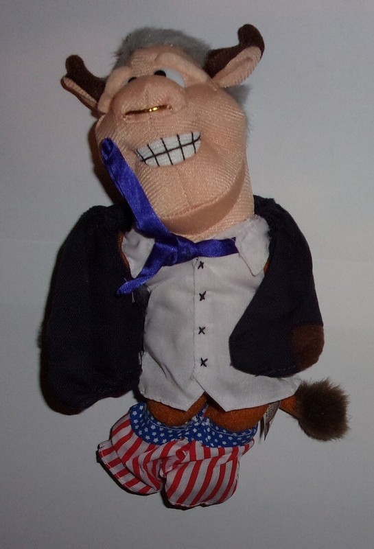 Famous Meanies Plush BULL “BILL” CLINTON Caught with His Pants Down