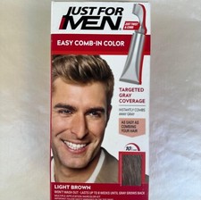 Just For Men Easy Comb-In Color, Light Brown A-25