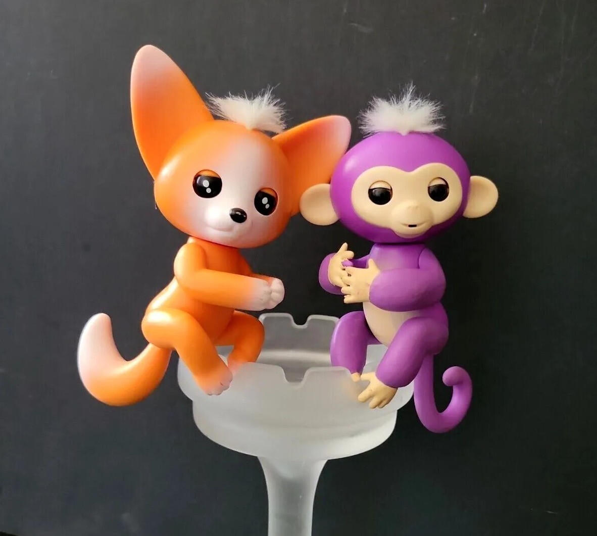 soft vingers toys Wazinger2 ソフビ 新品未開封品 WowWee Fingerlings Interactive Baby Fox Mikey & Purple Monkey