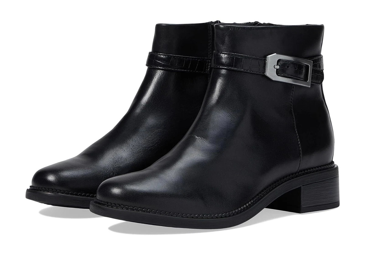 Grace black shop leather boots