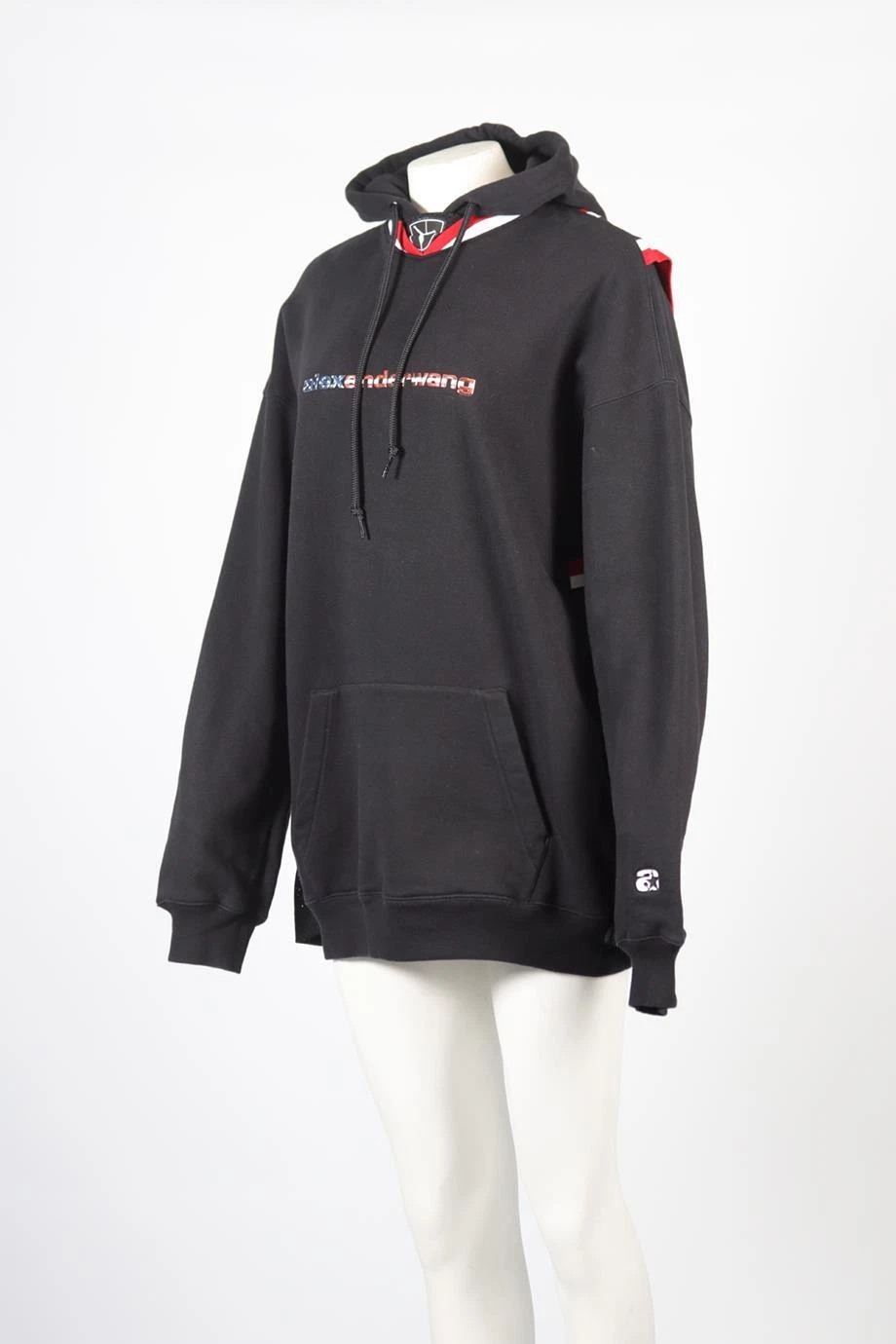 FELPA CON CAPPUCCIO ALEXANDER WANG MISTO COTONE GRANDE