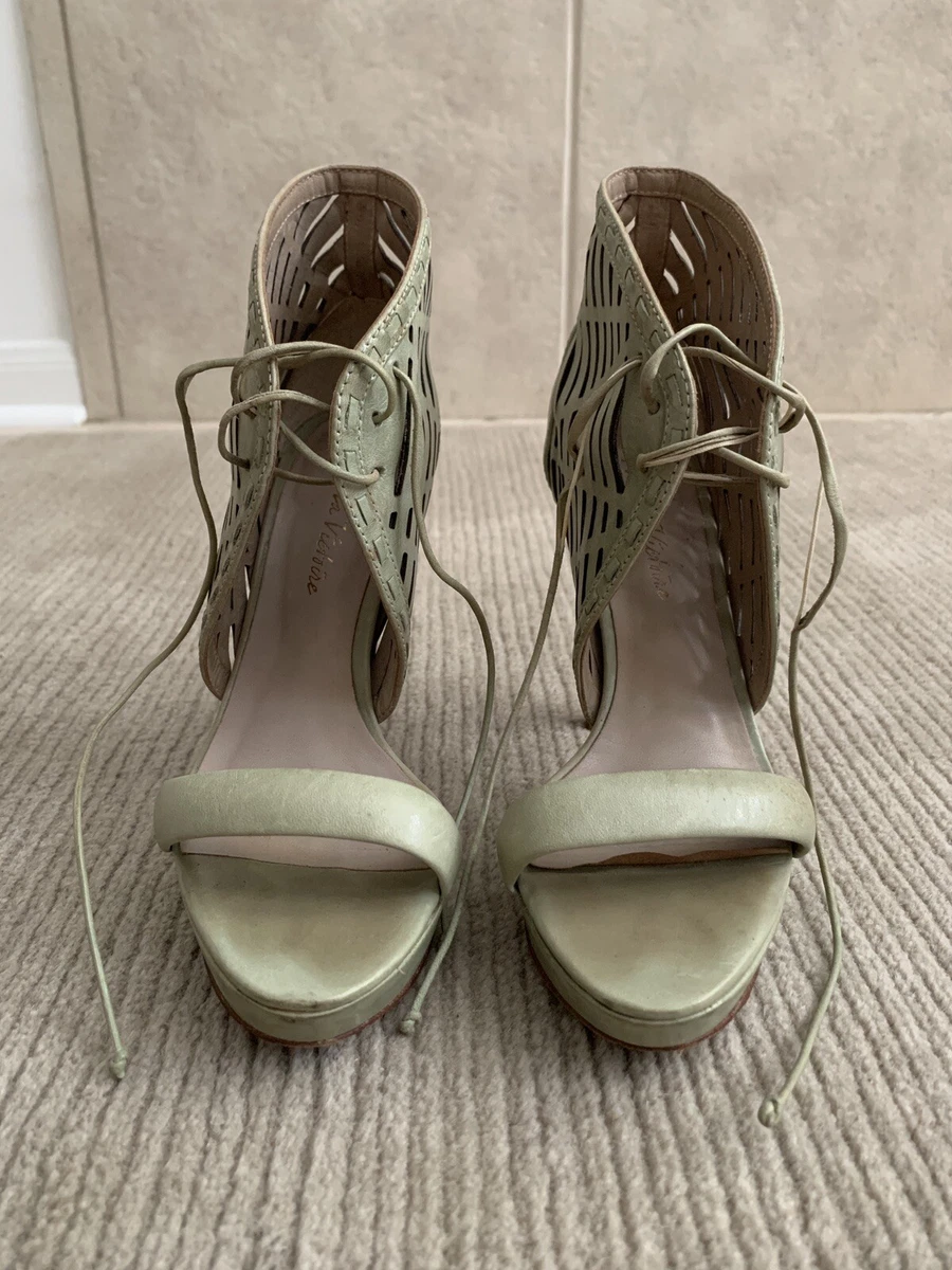 Pour la Victoire Platform Open Toe Sandals High Heels Shoes Pastel