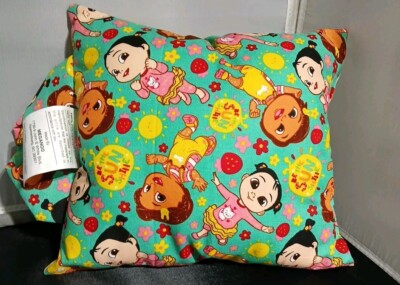 Coco Melon Theme's rare gifts Sm pillow w/ handle 10.5'' X 9.5'' Green Boy Girl