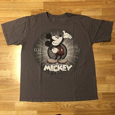 Disney Store Mickey Mouse Since 1928 Original Gray Mens XL T Disney Store Mickey Mouse Since 1928 Original Gray Mens XL T
