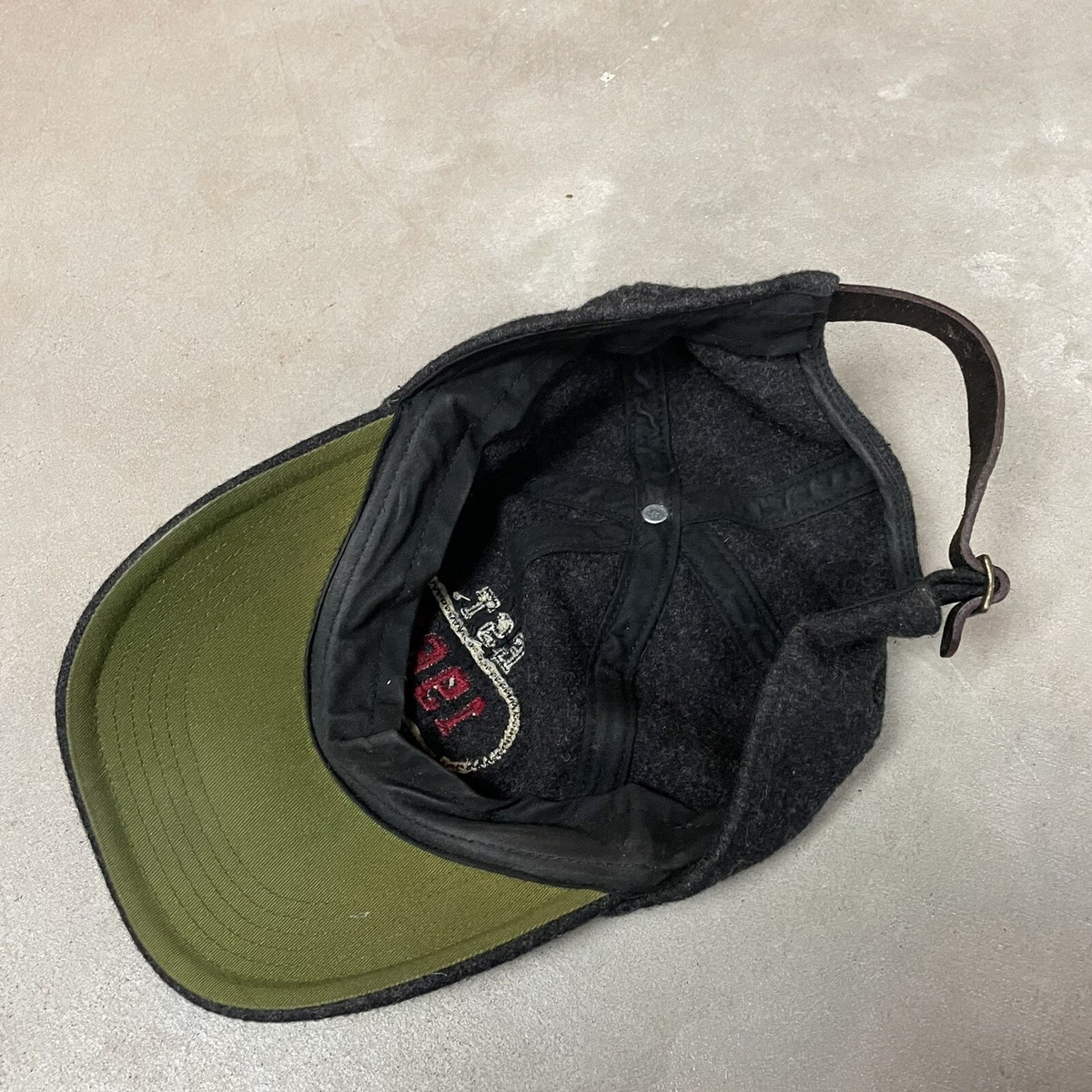 帽子 vintage OLD GAP leather cap Vintage Gap Hat Leather Strapback Wool 90s Y2K Men's Logo | eBay