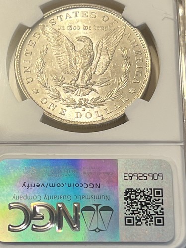 1880-O Morgan Dollar CERTIFIED NGC MS 61 Silver Dollar - Under Graded??? - Picture 4 of 6