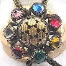 Vintage Rhinestone Hair Tie Jewelry  Missing Stick Piece