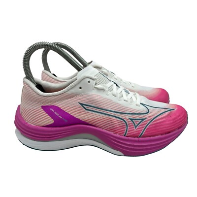 Mizuno Wave Rebellion Sonic Womens Size US J1GD233521 White Pink Athletic  Shoe