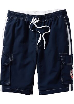Strandbermuda Regular Fit Gr. 46 Dunkelblau Herren Strand-Bermuda Neu*