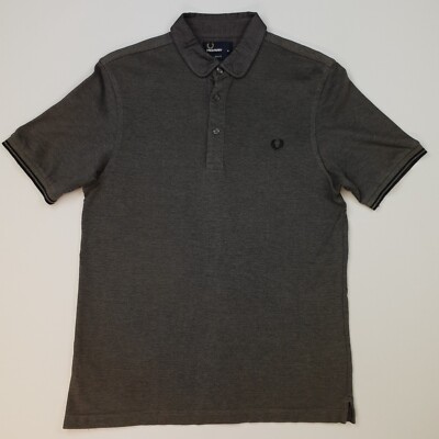 Fred Perry Poloshirt MEDIUM fällt aus wie SMALL (sehr kuschelig) Slim Fit Grau Piqué