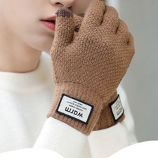 USB Rechargeable Knitted Gloves Mittens Warm Gloves Electric Heated Gloves