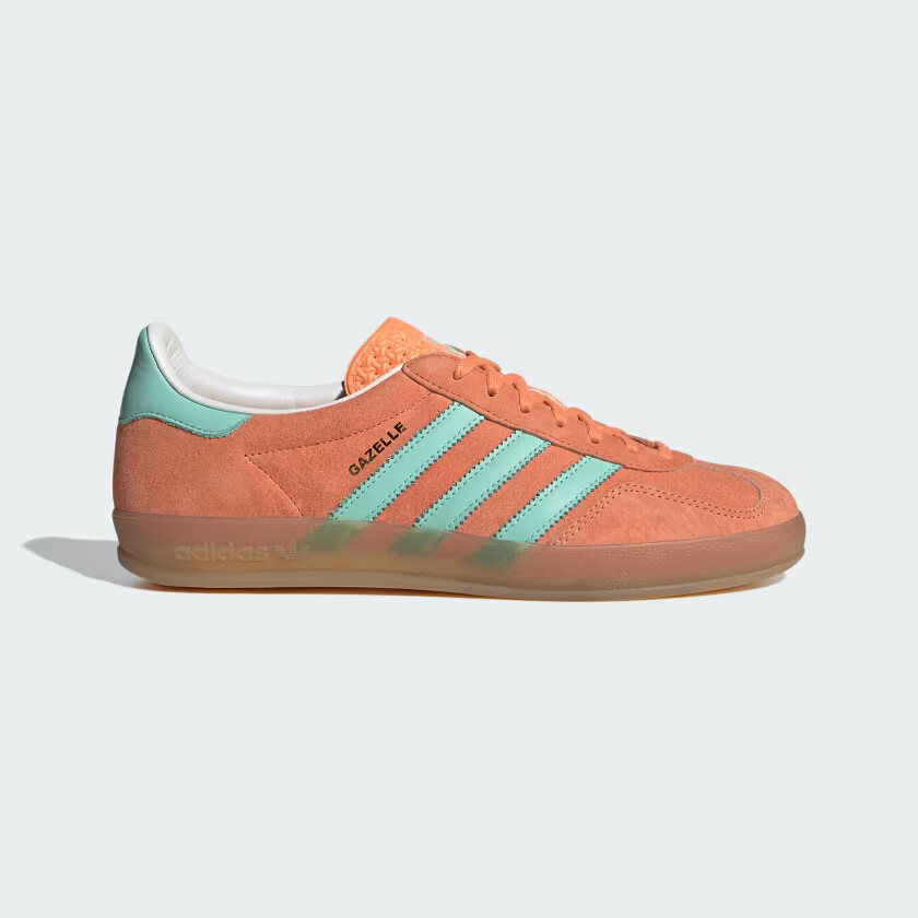 МУЖСКИЕ ADIDAS GAZELLE INDOOR IH7499 Светло-оранжевый Прозрачный Мятный Жевательная резинка 28390₽