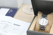 Serviced N MINT Grand Seiko GS 8N65-9010 SBGG007 Silver Quartz Men's Watch JAPAN