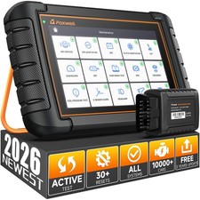 FOXWELL NT809BT OBD2 Scanner Bidirectional 30 Resets Orange