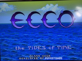Ecco: The Tides of Time (Sega Genesis, 1994) CIB With Manual Tested NICE!