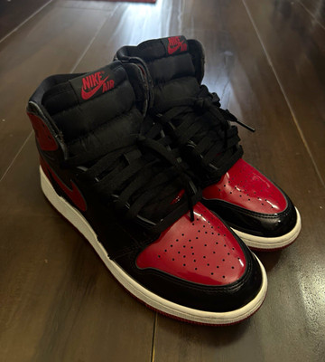 Jordan Air Jordan 1 Retro High OG Patent Bred 555088-063 Black/Red 2021