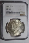 1897 O Morgan Silver Dollar NGC AU58 #138