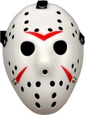 Jason Voorhees Hockey Mask Friday The 13th Part 3 Classic White Cosplay Costume